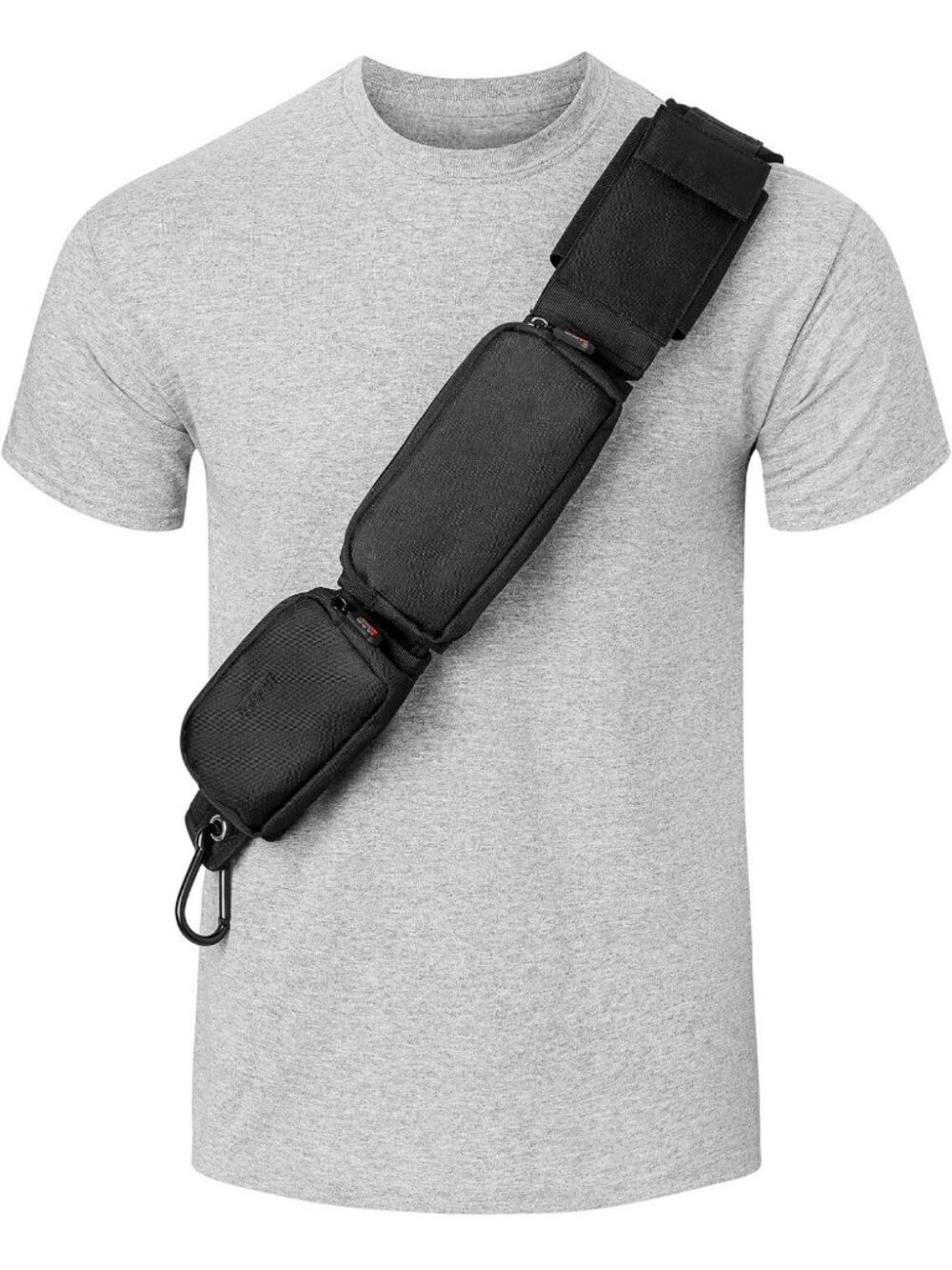 Tactical Crossbody Bag - 3 Pocket Sling for Travel Essentials & Daily Use